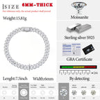 Moissanite Cuban Chain - 6mm