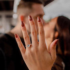 Sterling Silver Moissanite Wedding Ring - 9mm - Boss Uno