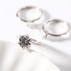 Sterling Silver Moissanite Wedding Ring - 9mm - Boss Uno