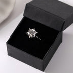 Sterling Silver Moissanite Wedding Ring - 9mm - Boss Uno