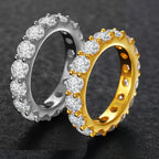 Moissanite Sterling Silver Rings - 4mm - Boss Uno