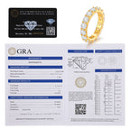 Moissanite Sterling Silver Rings - 4mm - Boss Uno