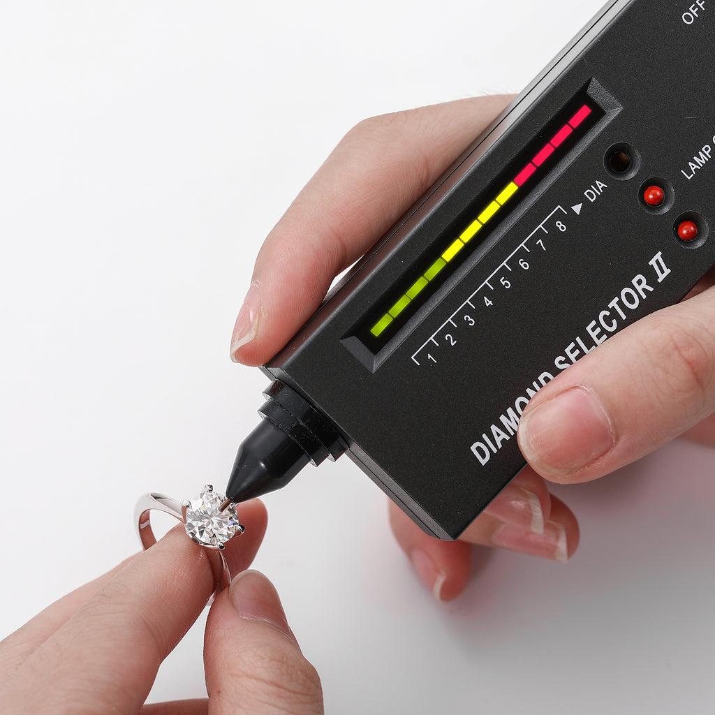 Sterling Silver Moissanite Wedding Ring - 9mm - Boss Uno