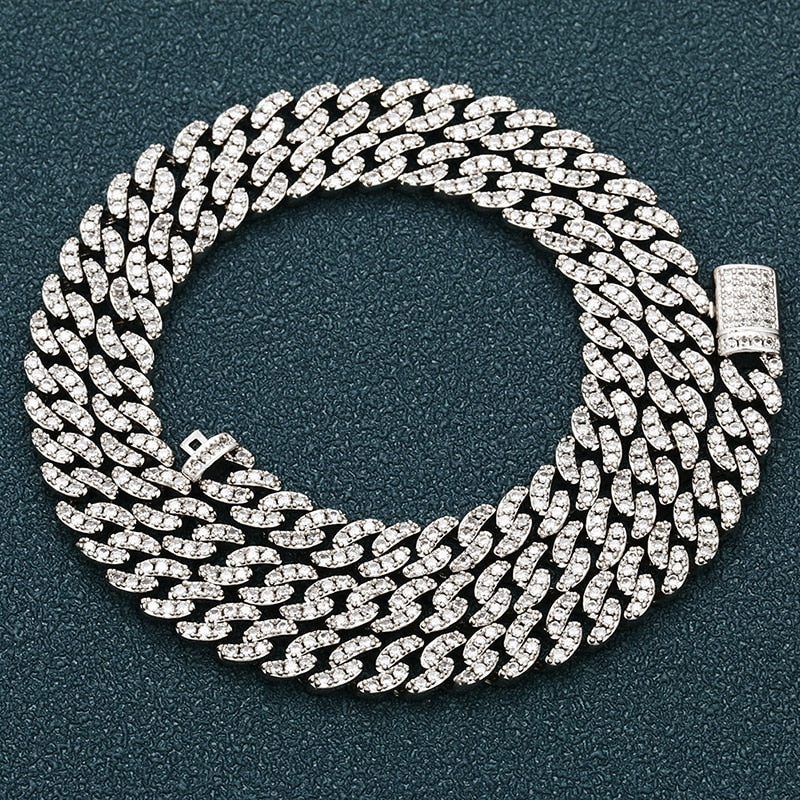 Sterling Silver Moissanite Cuban Link Chain - 6mm - Boss Uno
