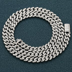 Sterling Silver Moissanite Cuban Link Chain - 6mm - Boss Uno
