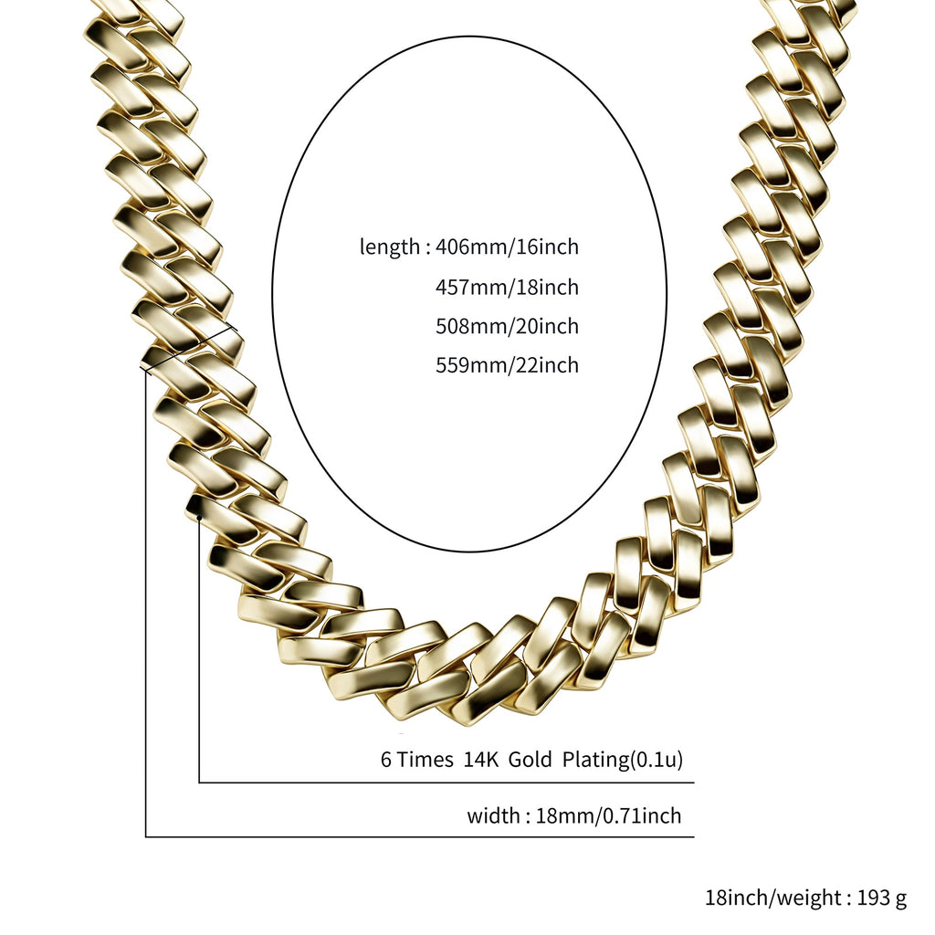 High Q Cuban Link Chain - 18mm - Boss Uno