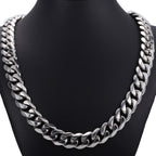 Heavy Stainless Steel Cuban Link Chain - 14.5mm - Boss Uno