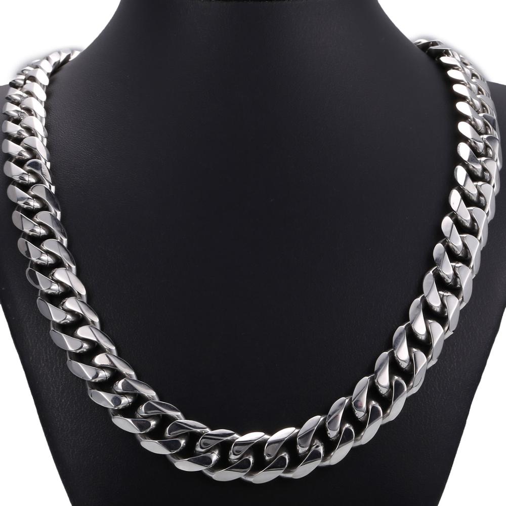 Heavy Stainless Steel Cuban Link Chain - 14.5mm - Boss Uno