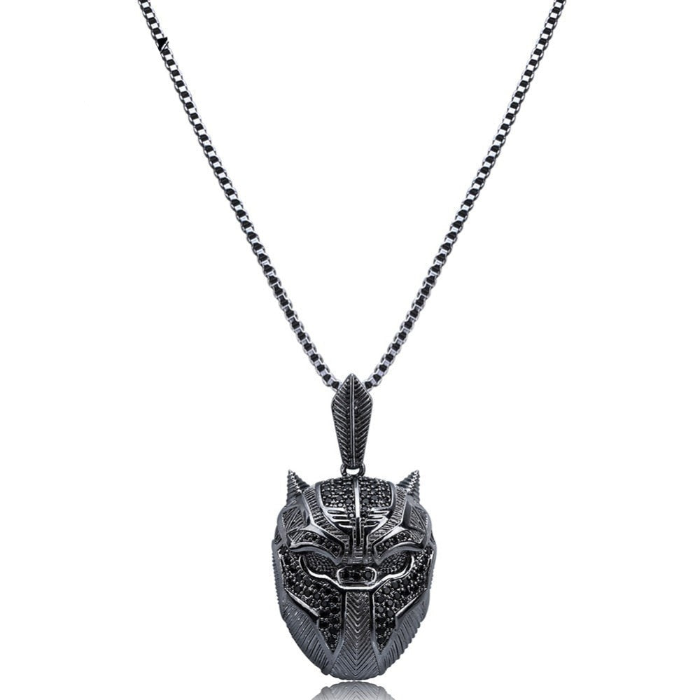 Iced Out CZ Masquerade Mask Pendant - Boss Uno