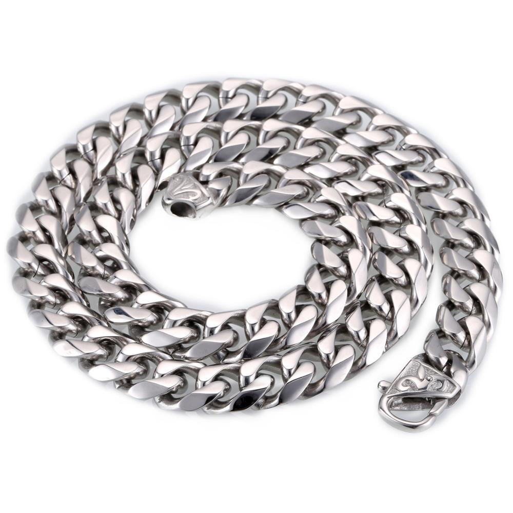 Heavy Stainless Steel Cuban Link Chain - 14.5mm - Boss Uno