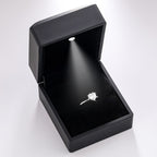 Sterling Silver Moissanite Wedding Ring - 9mm - Boss Uno