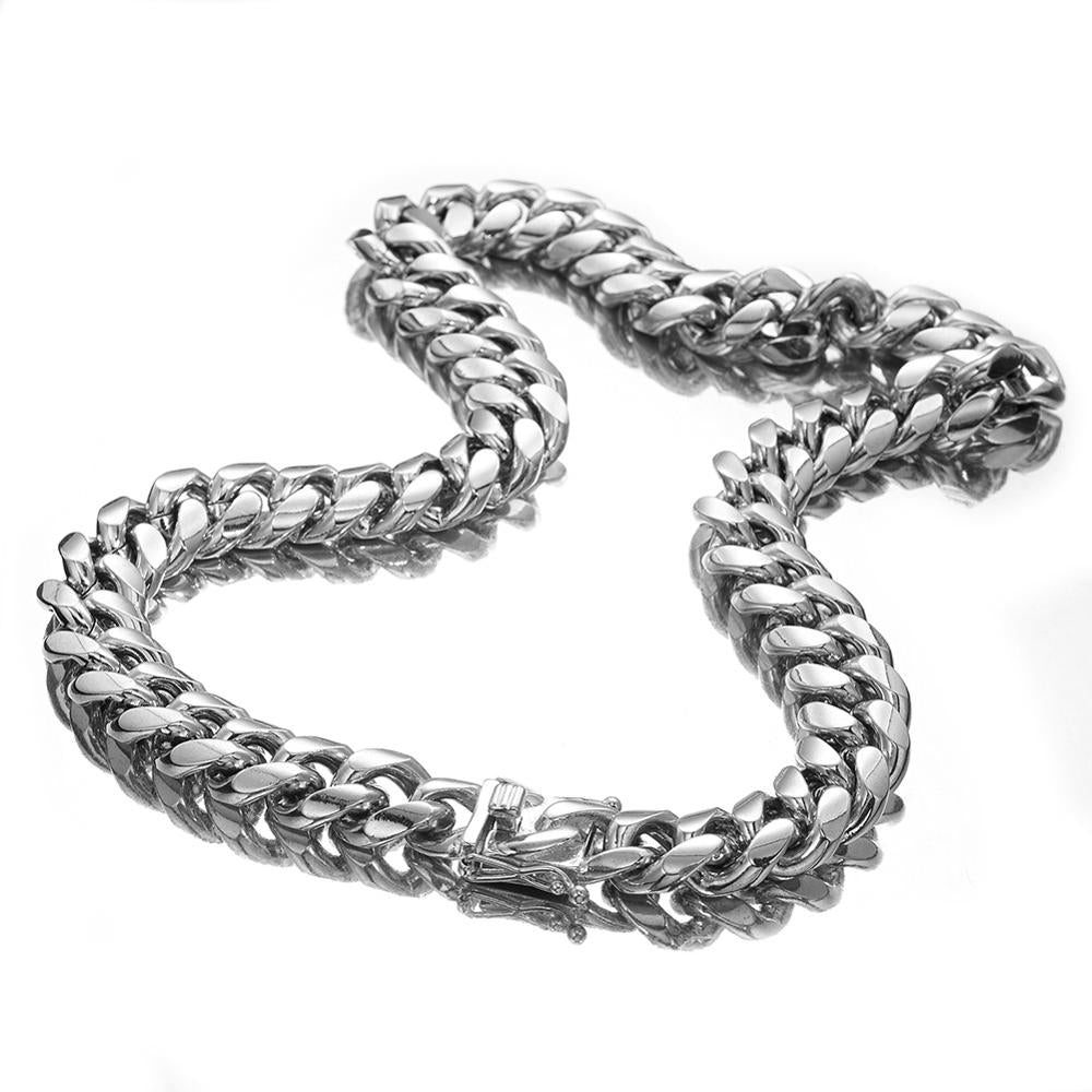 Stainless Steel Cuban Link Chain - 8mm - Boss Uno