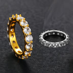 Moissanite Sterling Silver Rings - 4mm - Boss Uno