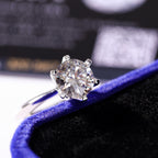 Sterling Silver Moissanite Wedding Ring - 9mm - Boss Uno