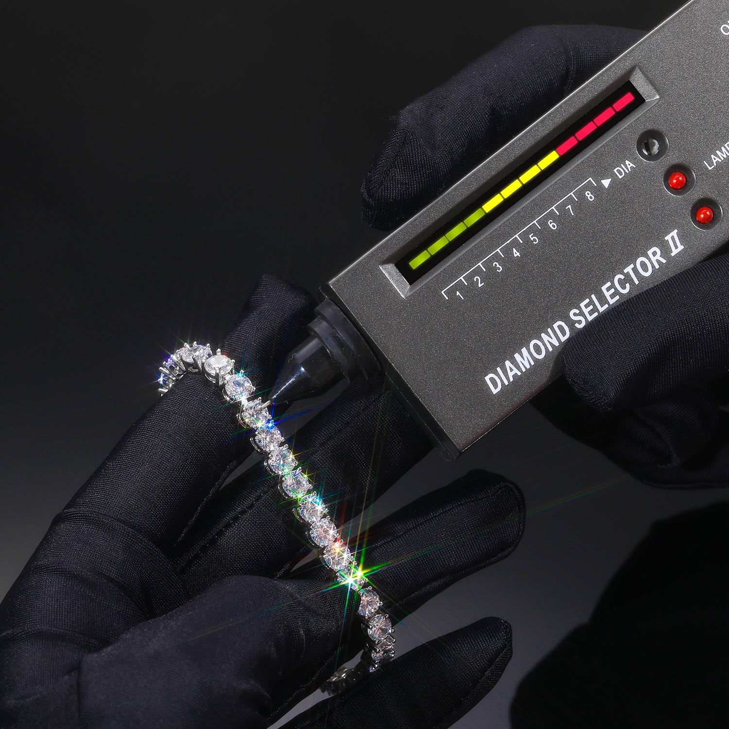 Sterling Silver Moissanite Tennis Bracelet - 4mm - Boss Uno