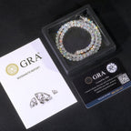 Sterling Silver Moissanite Tennis Chain - 8mm - Boss Uno