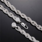 Iced Out Rope Chain - 8mm - Boss Uno