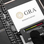 Sterling Silver Black Plated Moissanite Cuban Chain - 12MM - Boss Uno