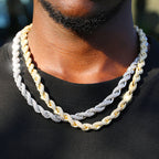 Iced Out Rope Chain - 8mm - Boss Uno