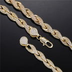 Iced Out Rope Chain - 8mm - Boss Uno