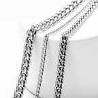 Stainless Steel Cuban Link Chain - 3mm - Boss Uno